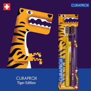 Curaprox CS5460 Tiger Limited Edition Toothbrush Set